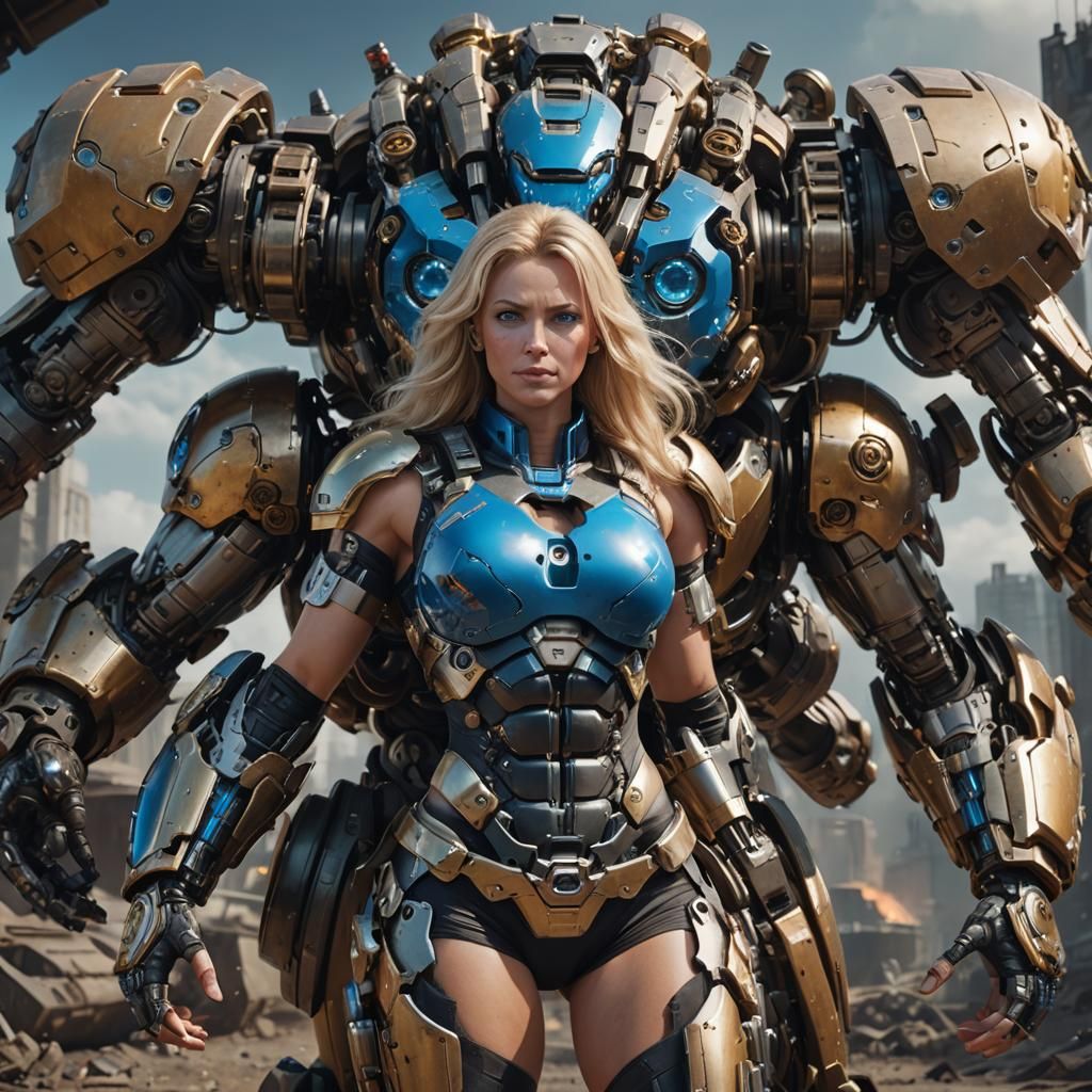 Epic Sci-Fi Woman with Intricate Details