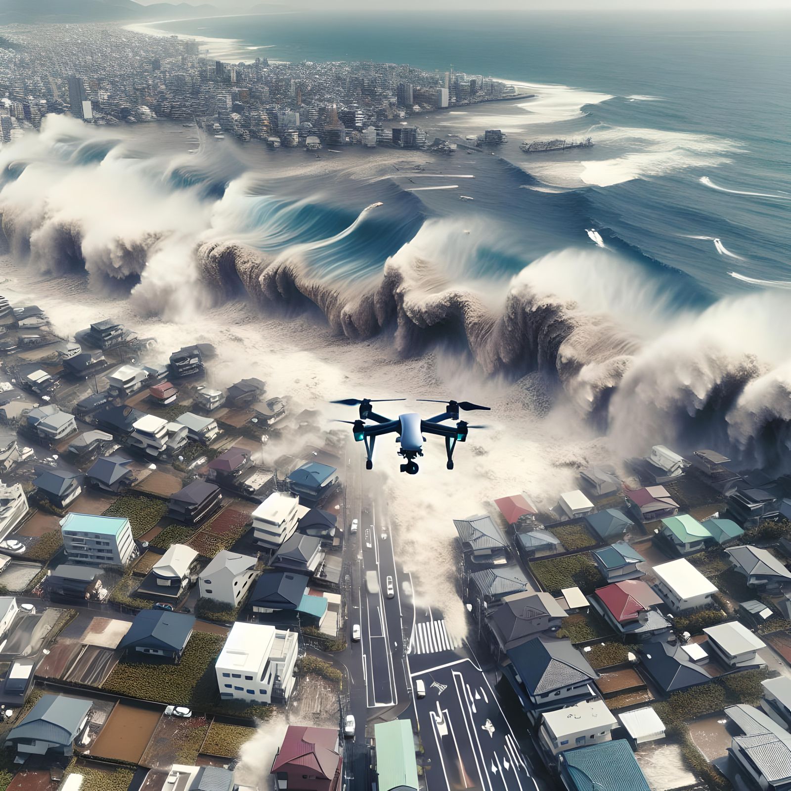 “Natural Disasters - The 2011 Fukushima Tsunami - Drone flight.”