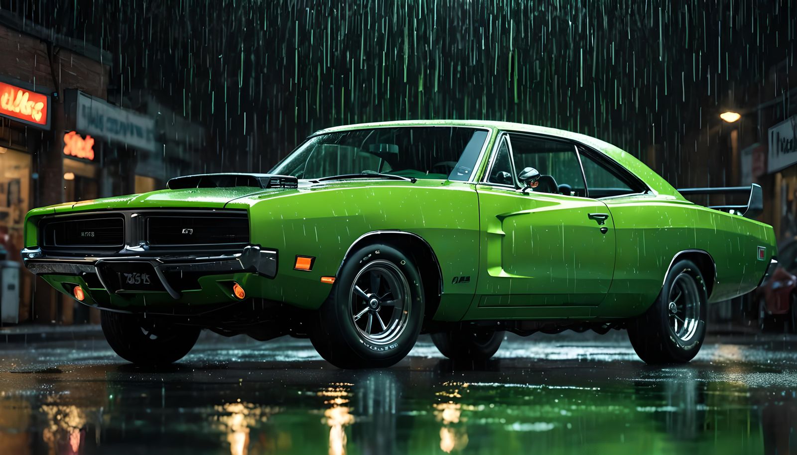 Neon Matrix Charger in Candy Art Style