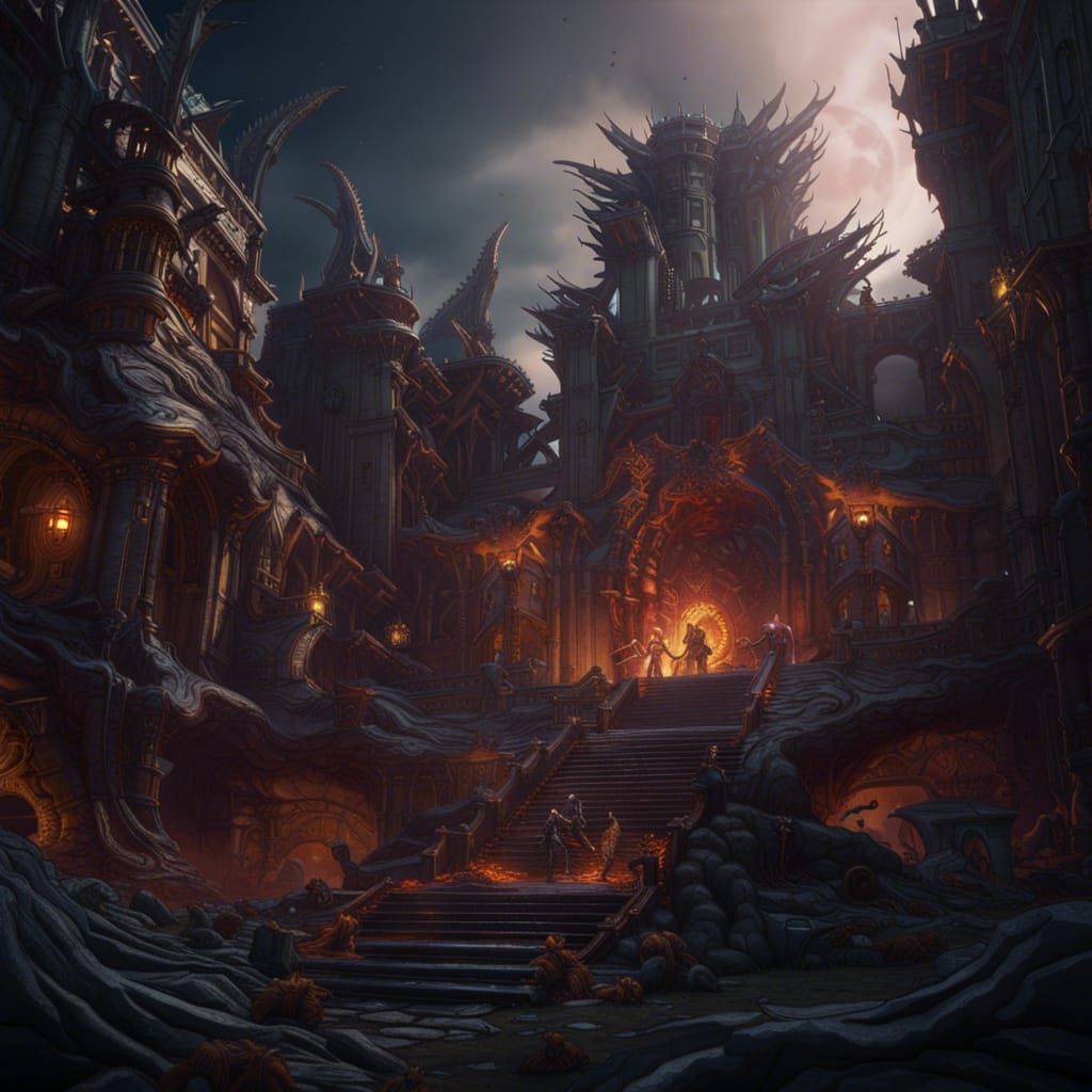 Metallica Detailed Matte Painting in Deep Color