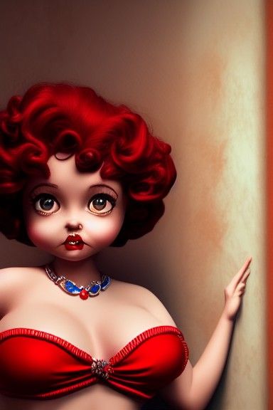 Betty Boop: Ultra Realistic Victorian Portrait