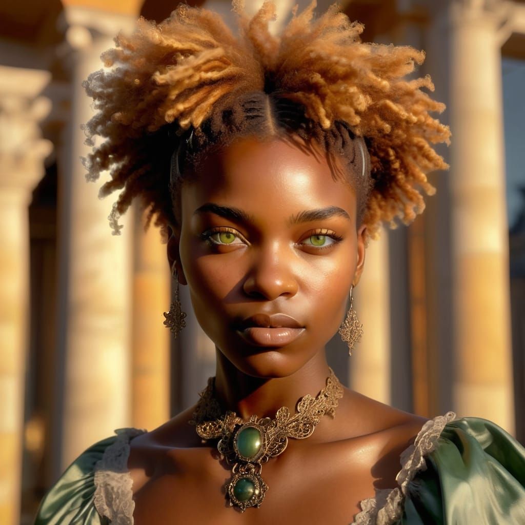 portrait of an Afro-German woman