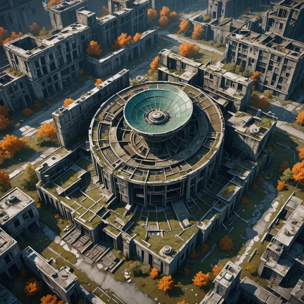 Abandoned City: Decayed Cold War Radar Installation