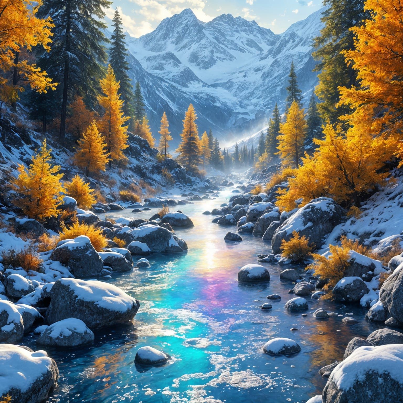 Ethereal River of Cosmic Living Water