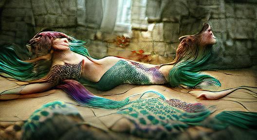Beautiful Mermaid: Concept Art and Dye-Transfer Style