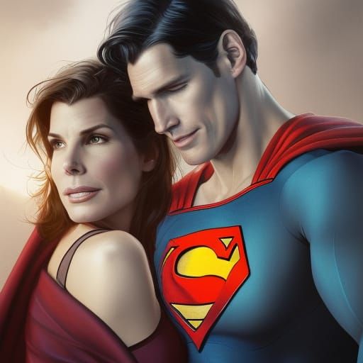 Chris Cain Superman Sandra Bullock Lois Lane