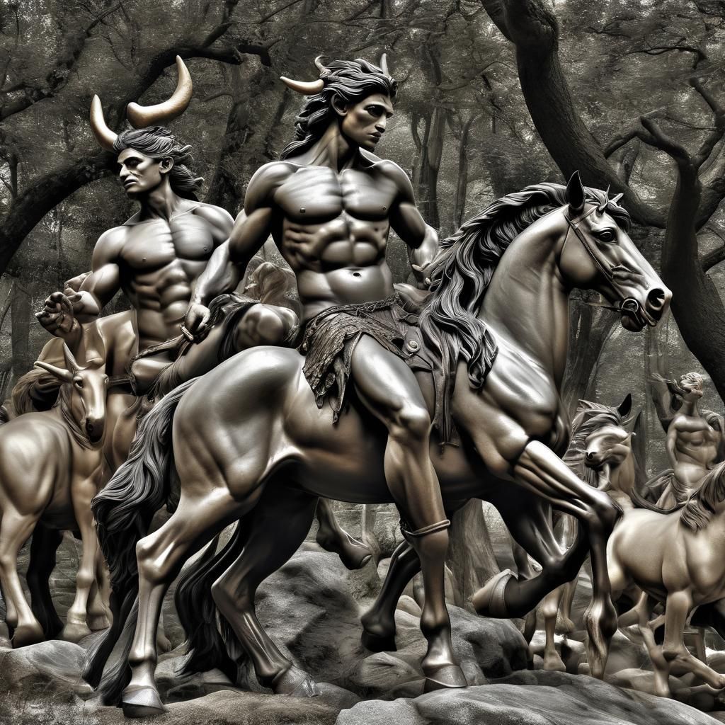 Centaurs: Closely related to satyrs, centaurs are half human...
