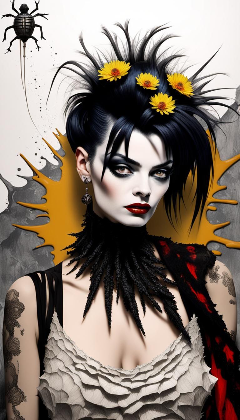 Ingrid Bergman Portrait with Pink and White Hues