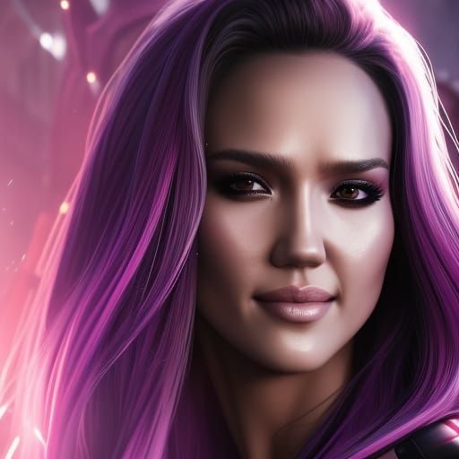 Marvel Psylocke Concept Art Portrait