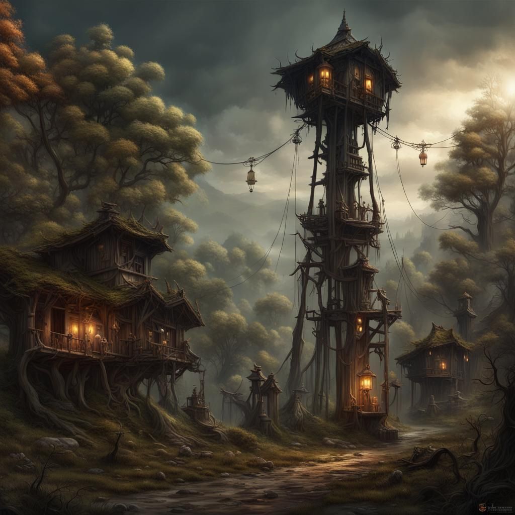 Village Living in Fear of Nameless Creatures