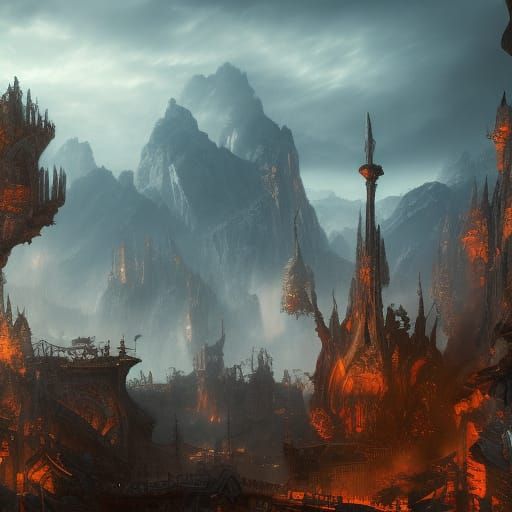 Metallica: Detailed Matte Painting in Deep Color