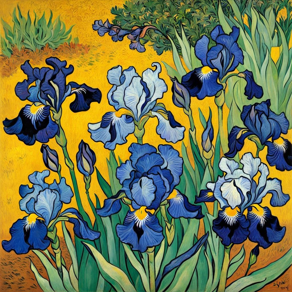 Irises, by Vincent Van Gogh