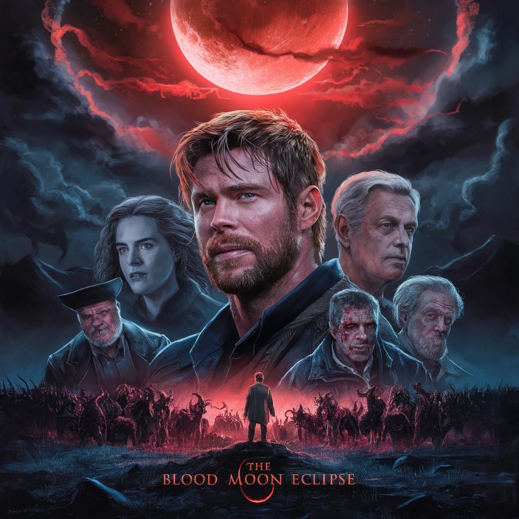 Blood Moon Eclipse Fantasy Art