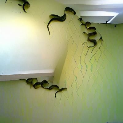 Surreal Snake Pit Emerges from Wall