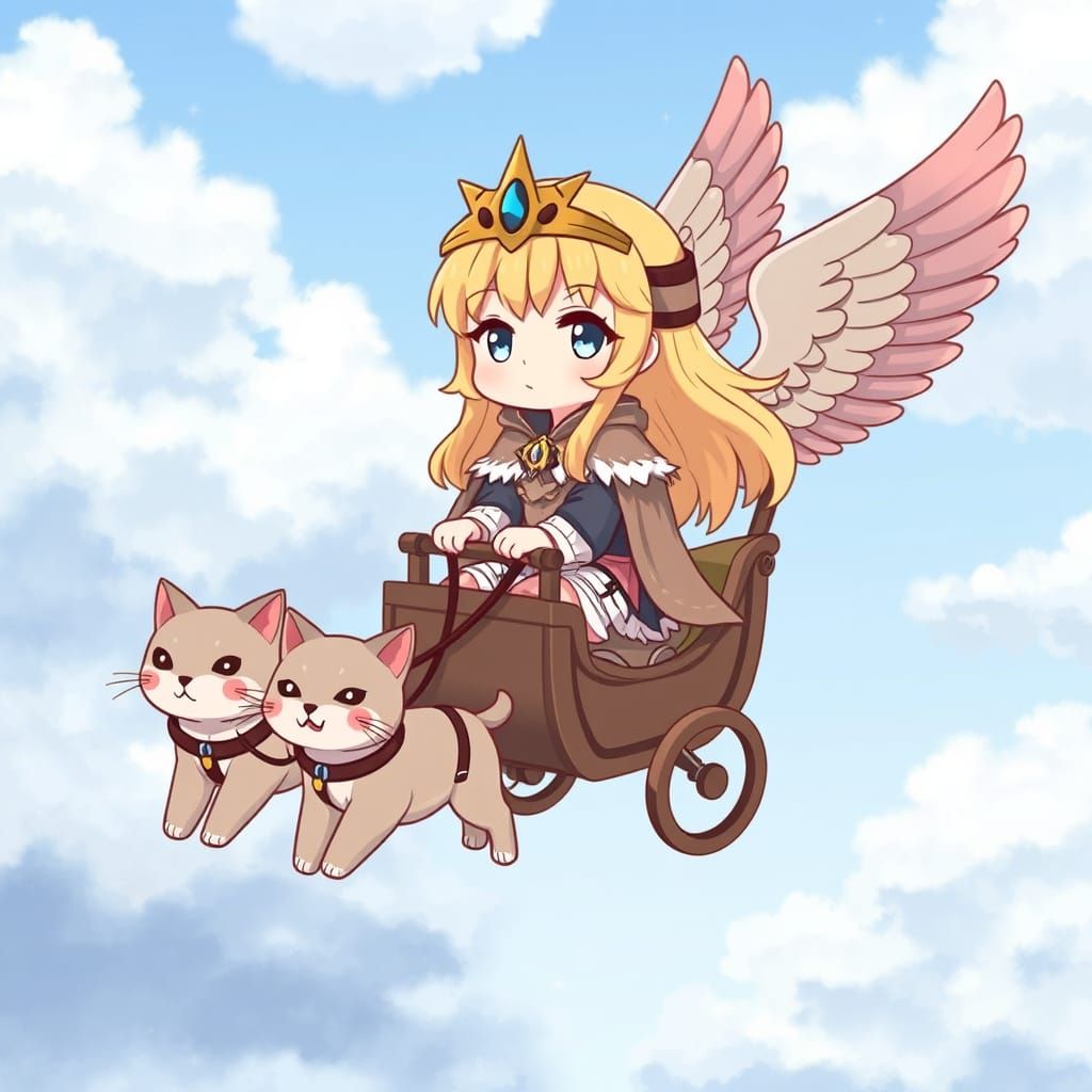 Chibi Freyja in Kawaii Anime Style