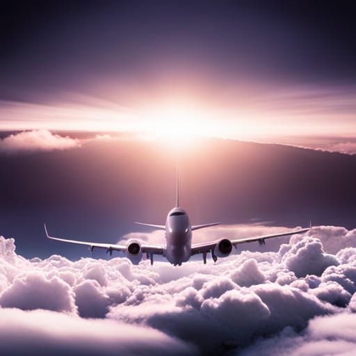 Hyperrealistic Night Flight Through Clouds in 32k