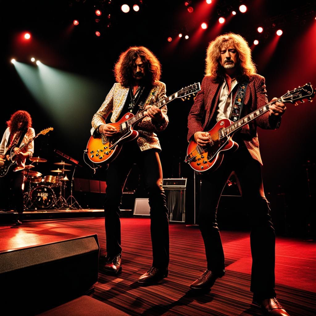 Hyperrealistic Image of Led Zeppelin in High Definition