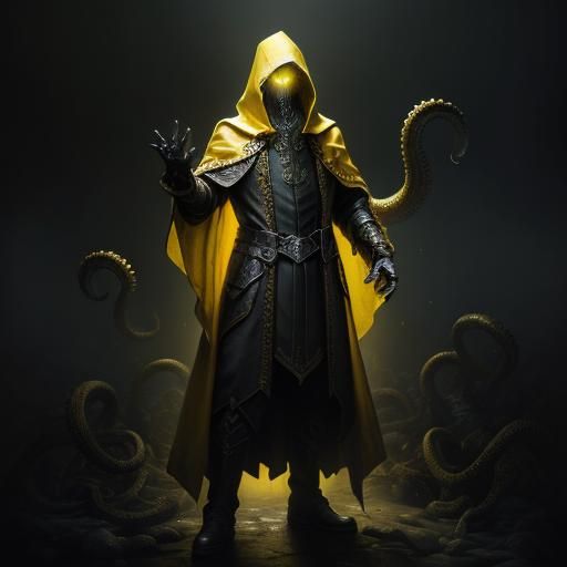 Hastur in Yellow Cloak: A Lovecraftian Masterpiece