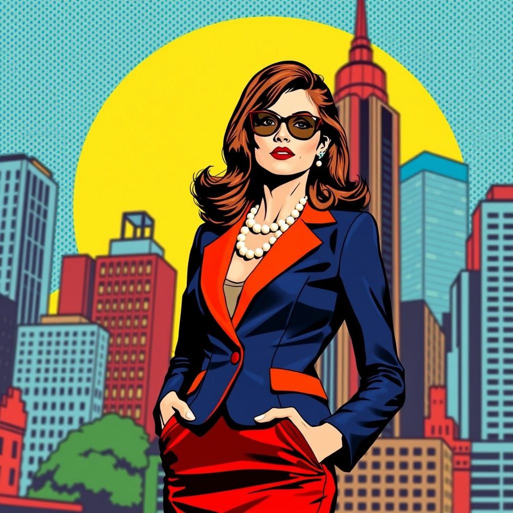 Pop Art Lois Lane in 1960s Style