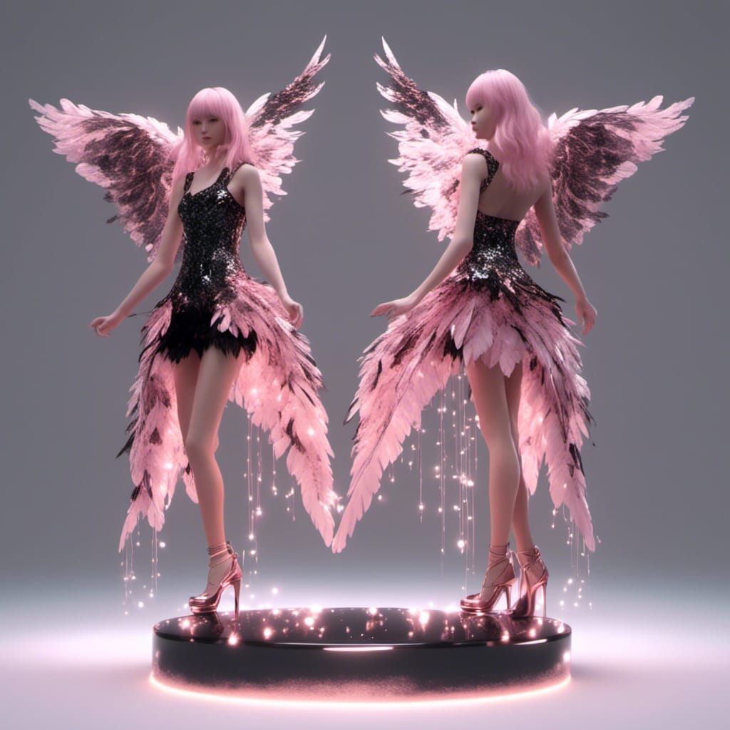 Extravagant Angel: Sparkle Scales and Wings in HD