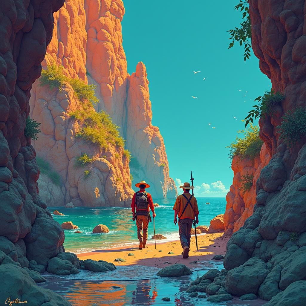 Lucky Luke and the Daltons in Hergé Style