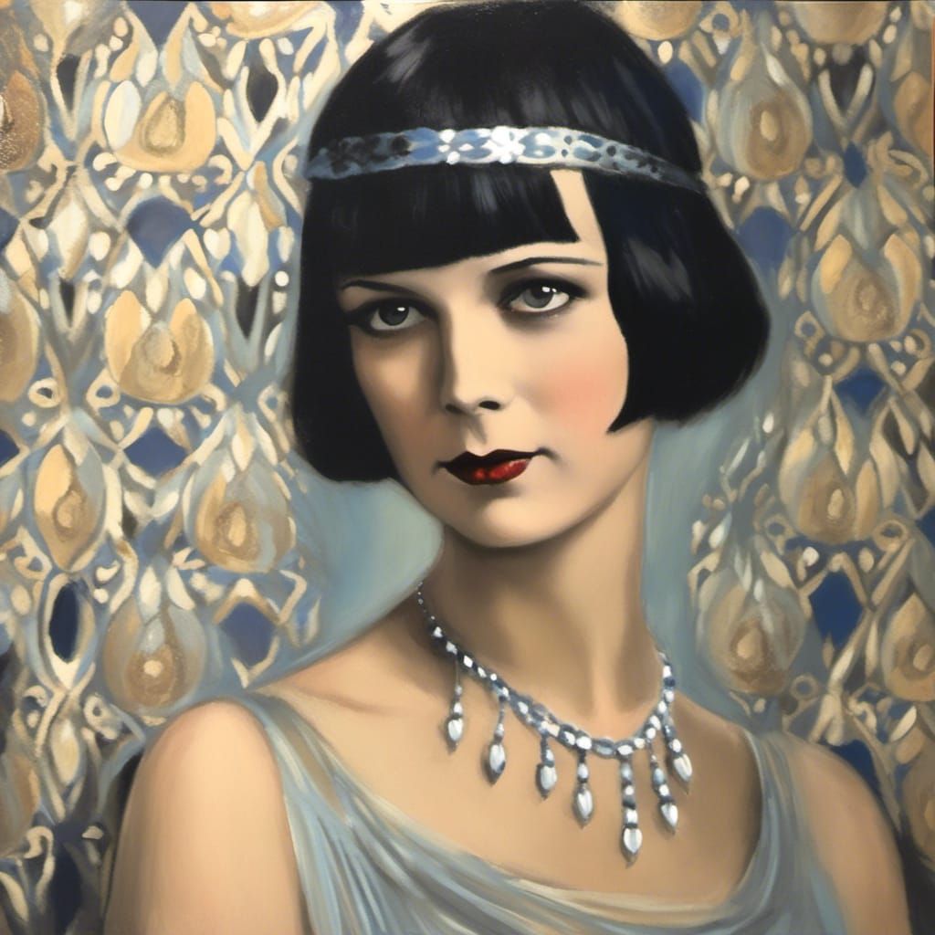 Louise Brooks as Lucrezia Borgia, Oil Portrait