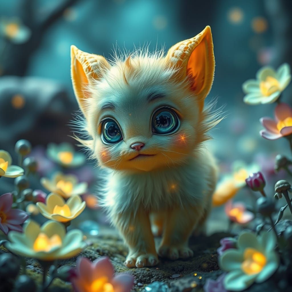 Golden Star Creature in Magical Gemstone World