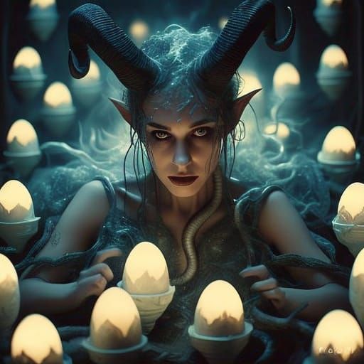 Ethereal Incubus Descends with Cosmic Oviposition
