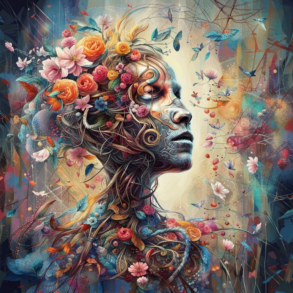 Obscure AI Artwork with Digital Signature