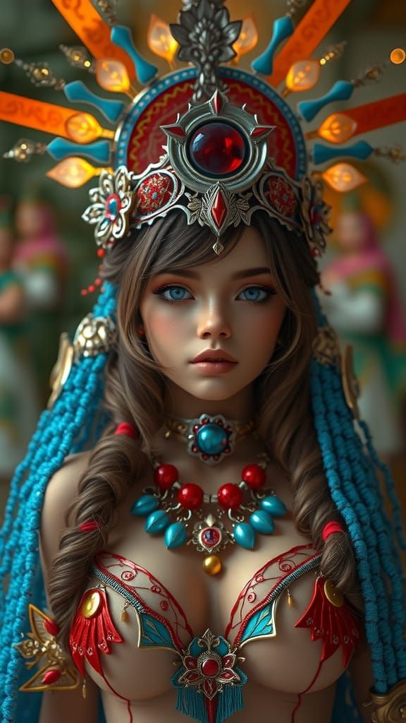 Stunning Girl Portrait in 3D Anime Style