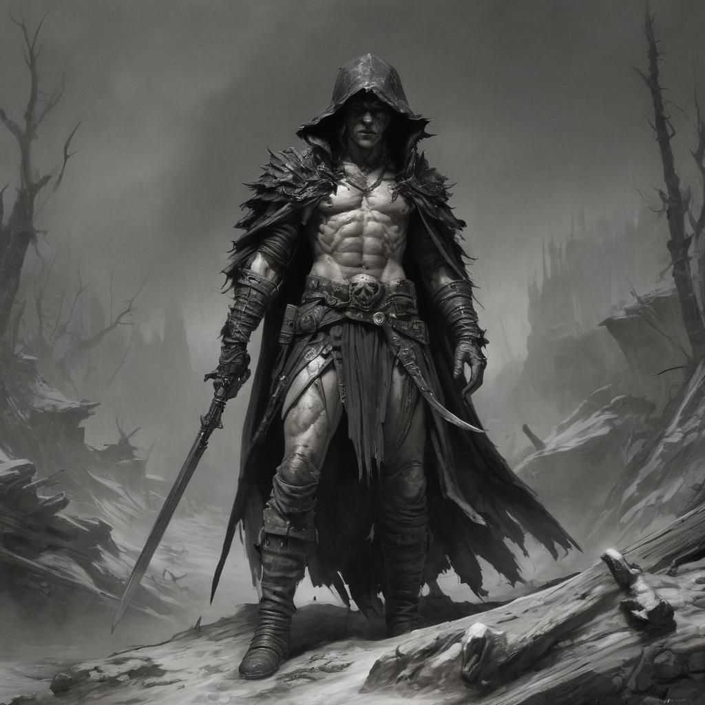 Grimdark Image in a Classical Style