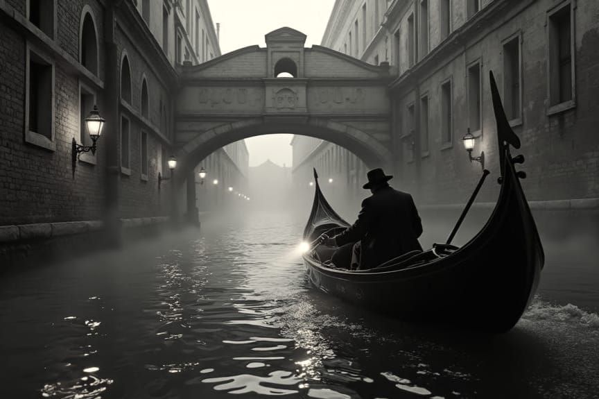 Venice Detectives Encounter Deep Sea Creatures, Detailed Mat...