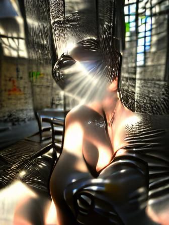 Sunshine Rays in Film Noir Style