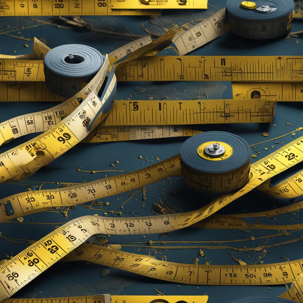 Detailed Matte Painting of a Tape Measure