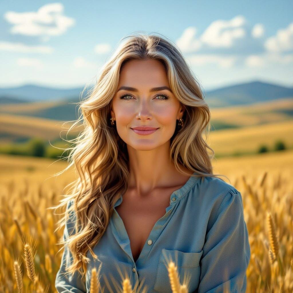 Ukraine as the Great Mother in Vibrant, Impasto Art