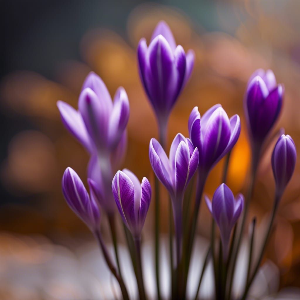 Autumn Crocus in Vase: Professional Photography