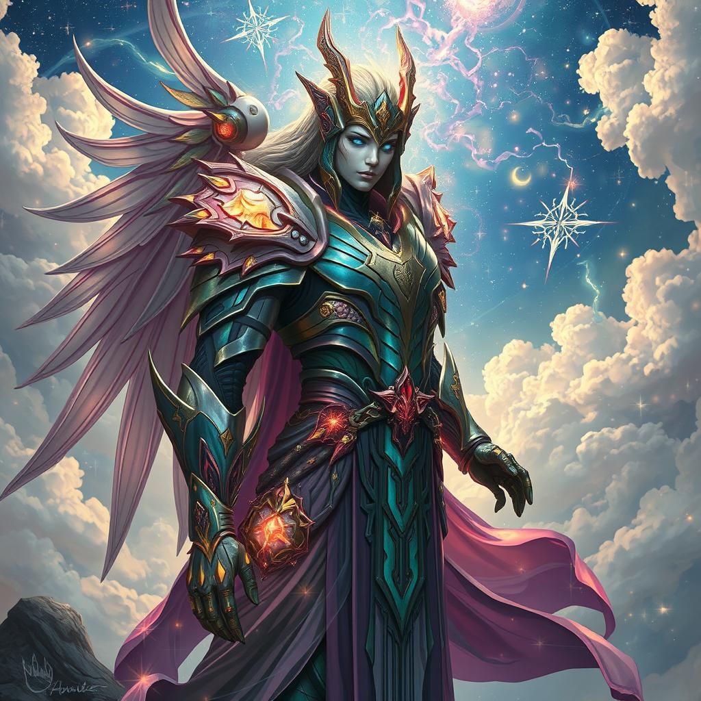 Ethereal Paladin Rising from Mystical Realm