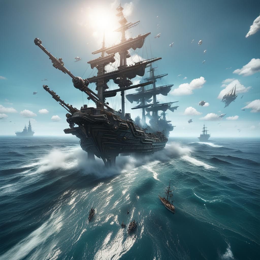 Pirates Versus Aliens in Epic Ocean Battle