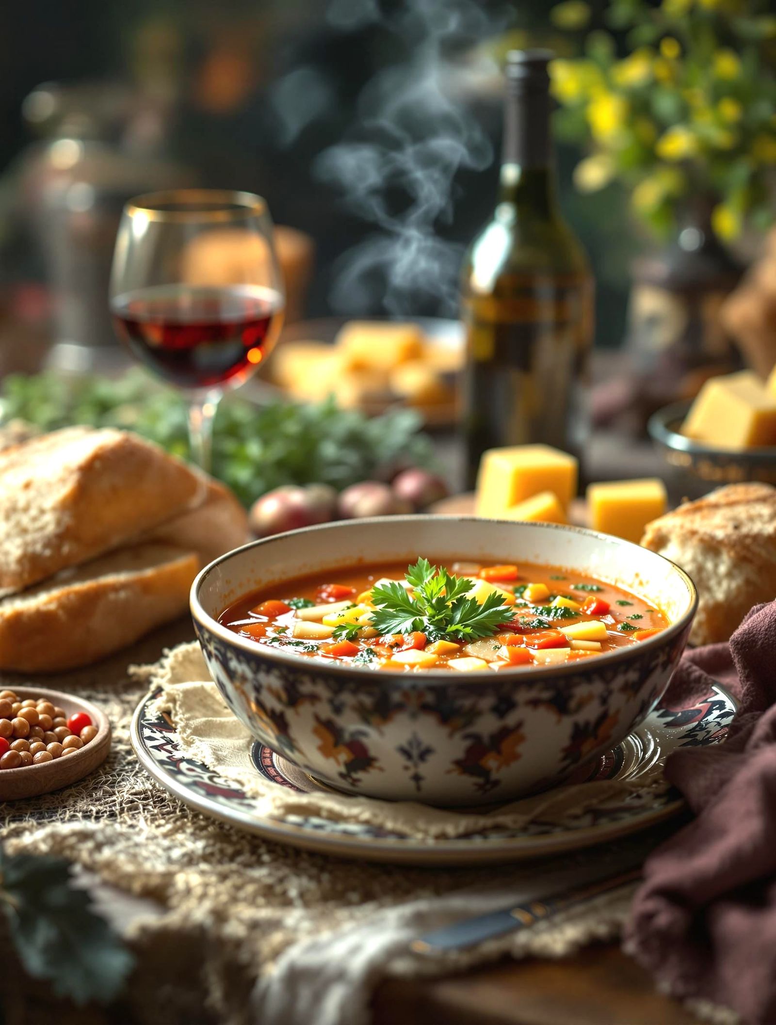 Whimsical Witch's Feast in a Cozy Kitchen