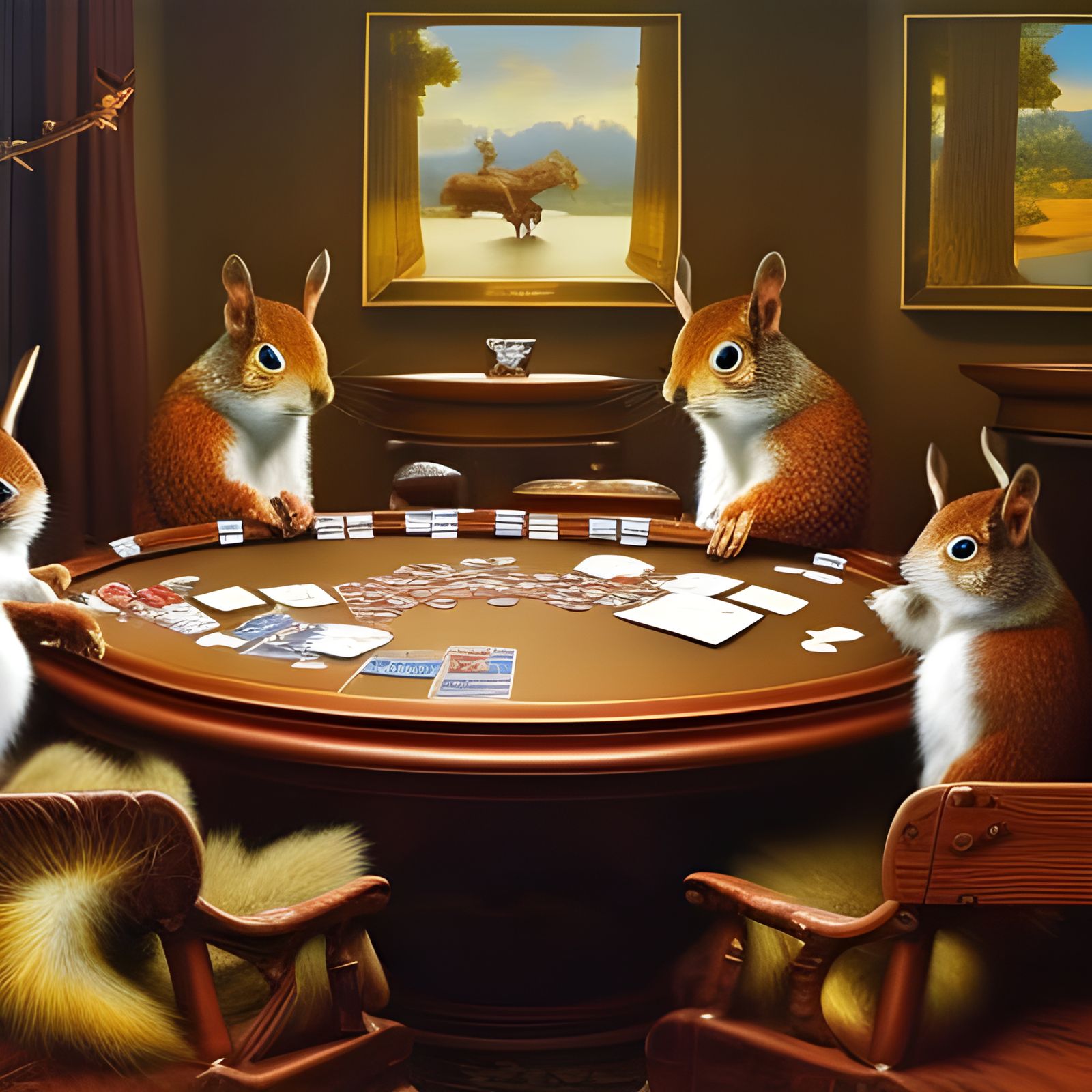 Squirrel poker *