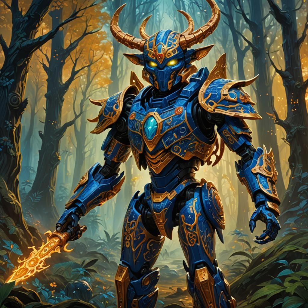 Eerie Cute Creature Takes Oath, Fantasy Art