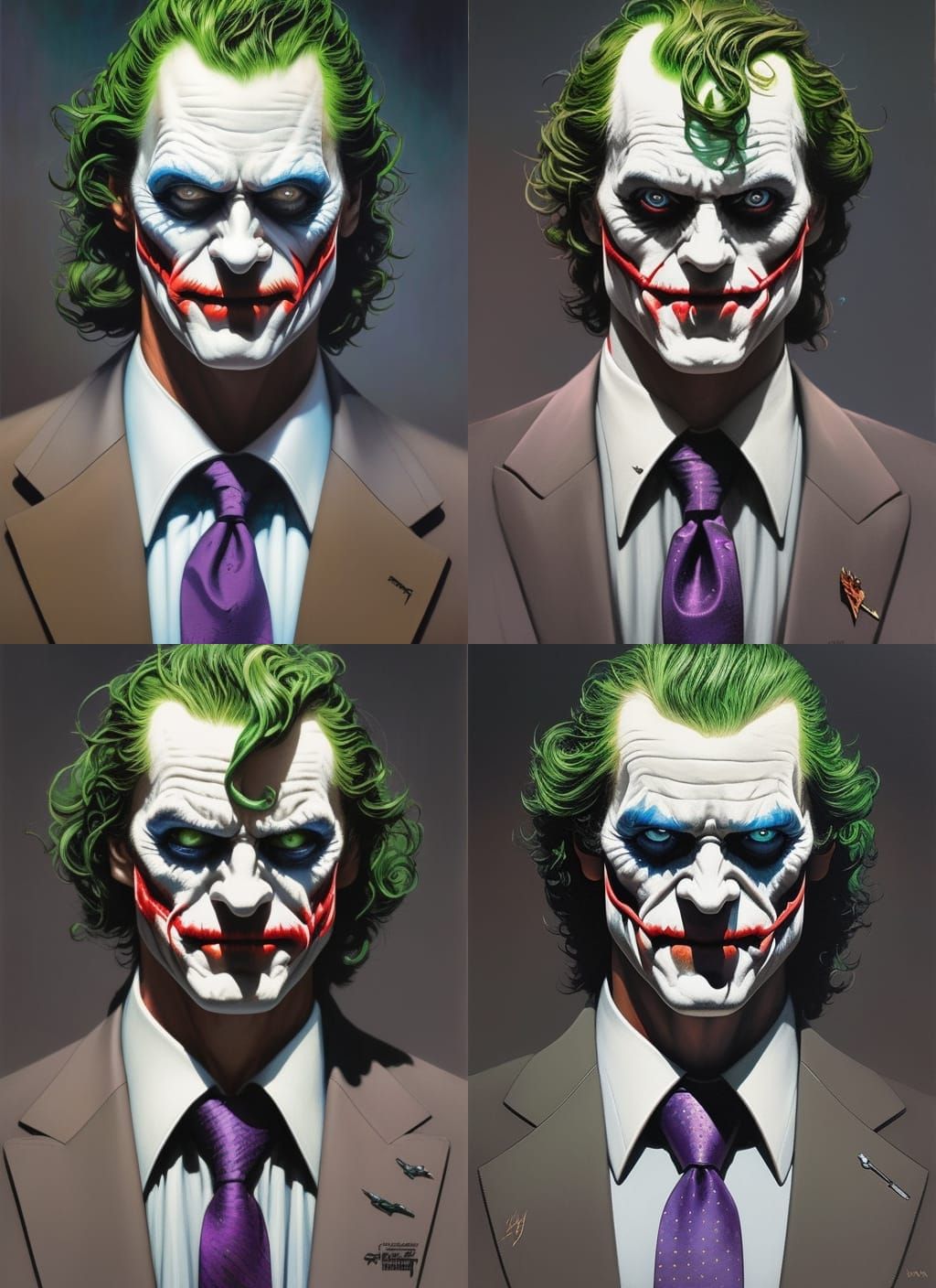 Shaun Evans as Joker Crayon Caricature