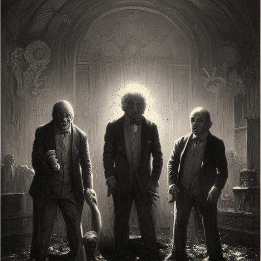 The Three Stooges VS The Muppets in Horror Style