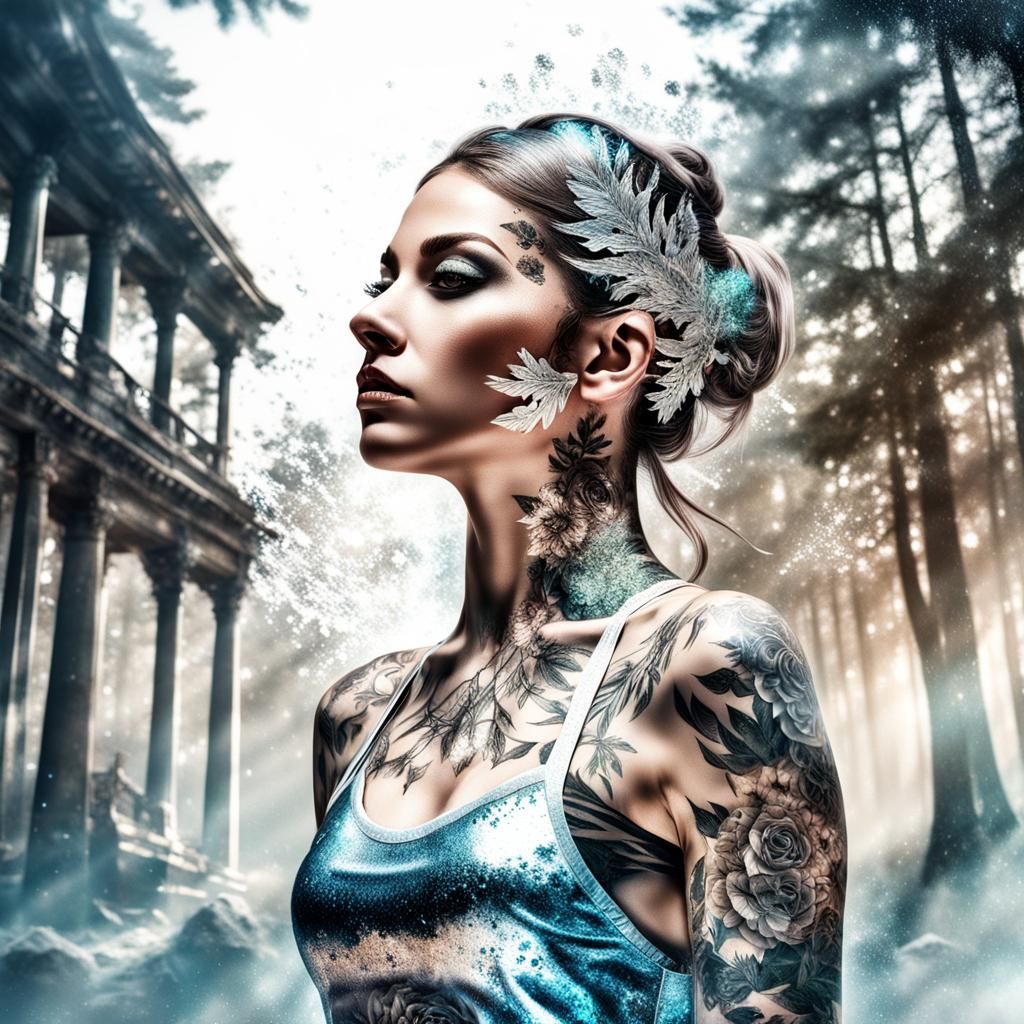 Fantasy Woman wiht Tattoos