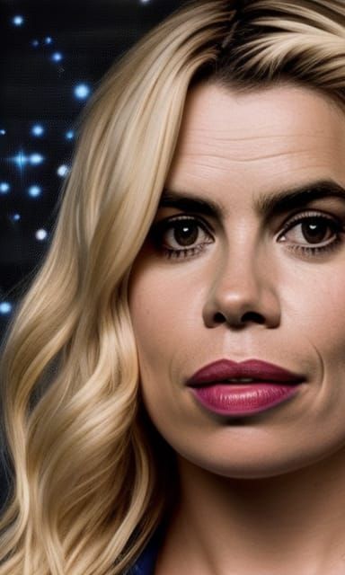 Hyperrealistic Portrait of Rose Tyler from Doctor Who
