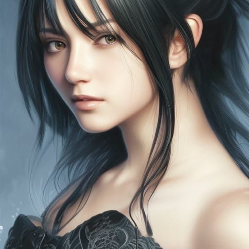 Elegant Rinoa Heartily Portrait in Artgerm Style