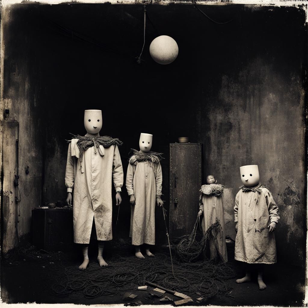 Dystopian Scarecrow Mercenary on a Hallucinatory Mission