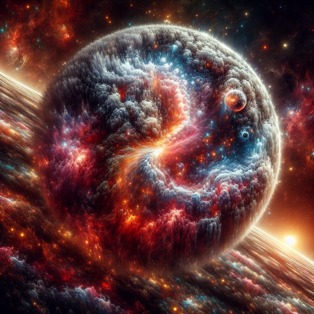 Hyper-Realistic Universe Concept Art in Vibrant Colors