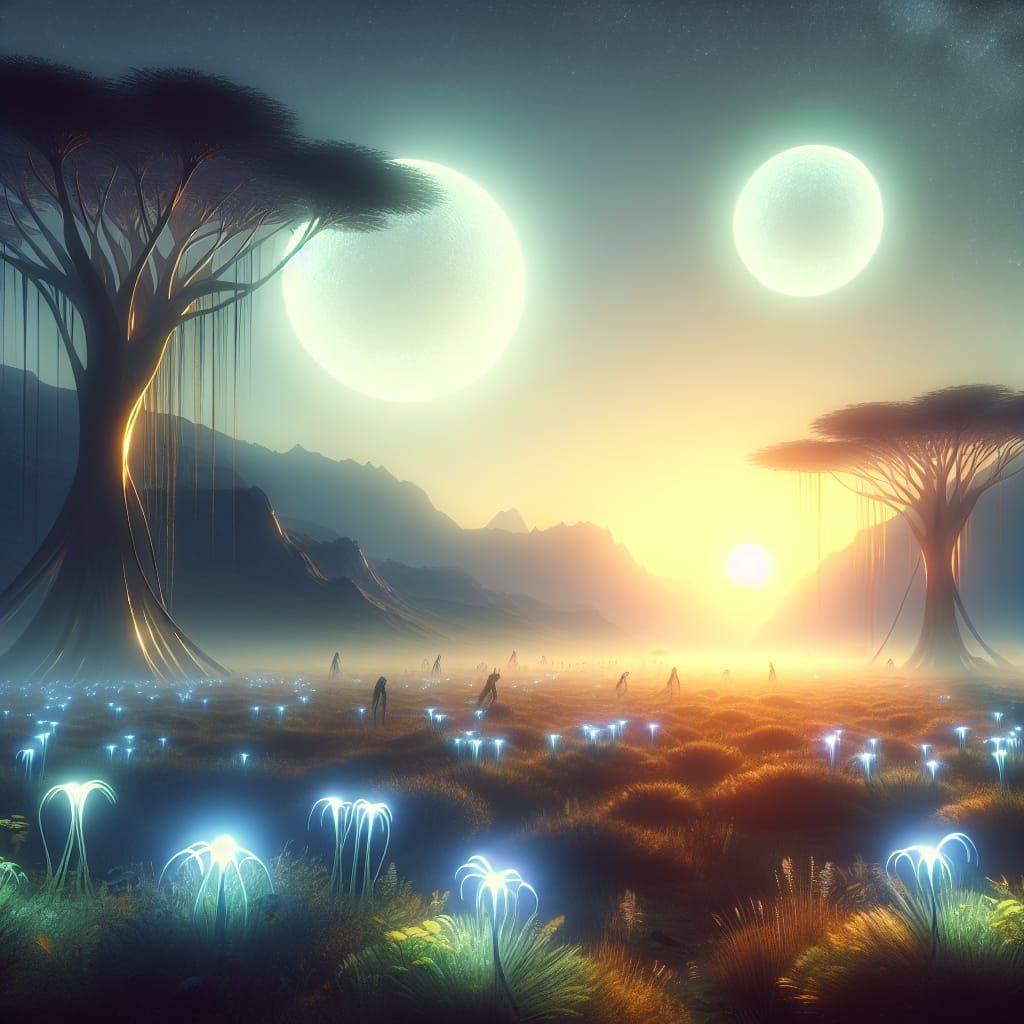 Alien Savannah Morning Glow