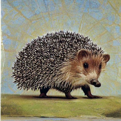 Hedgehog's Snail Discovery: Renaissance Meets Pop Art
